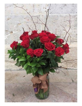 RAMO 24 ROSAS ROJAS