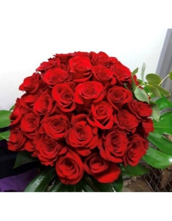 BOUQUET DE ROSAS ROJAS