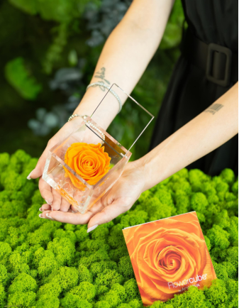 Flowercube Rosa 6x6 Naranja 2