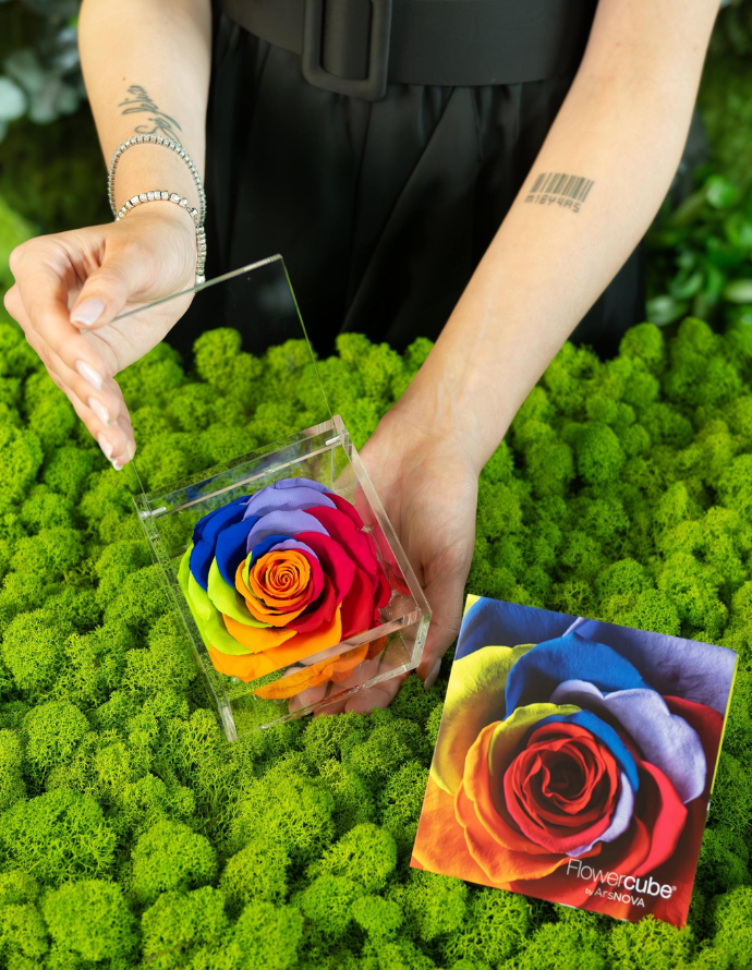 FLOWERCUBE ROSA 10X10 MULTICOLOR