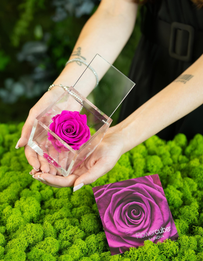 FLOWERCUBE 6X6 FUCSIA