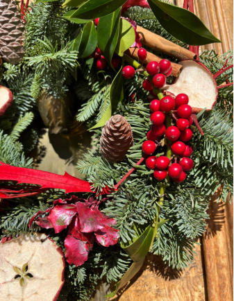 Corona Natural de Navidad 2