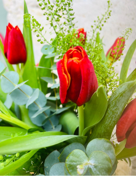 Ramo de Tulipanes - Naranja