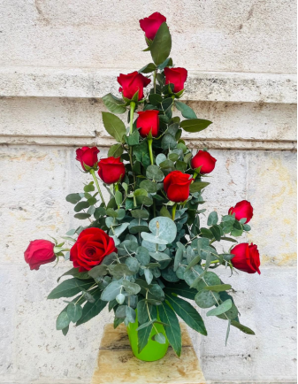 Centro 12 Rosas Rojas