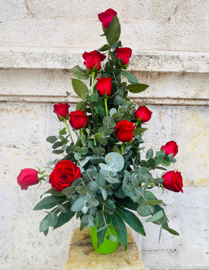 Centro 12 Rosas Rojas