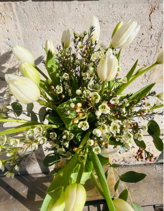 Ramo de Tulipanes - Blancos 2