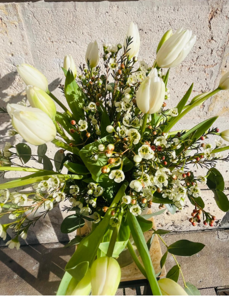 Ramo de Tulipanes - Blancos