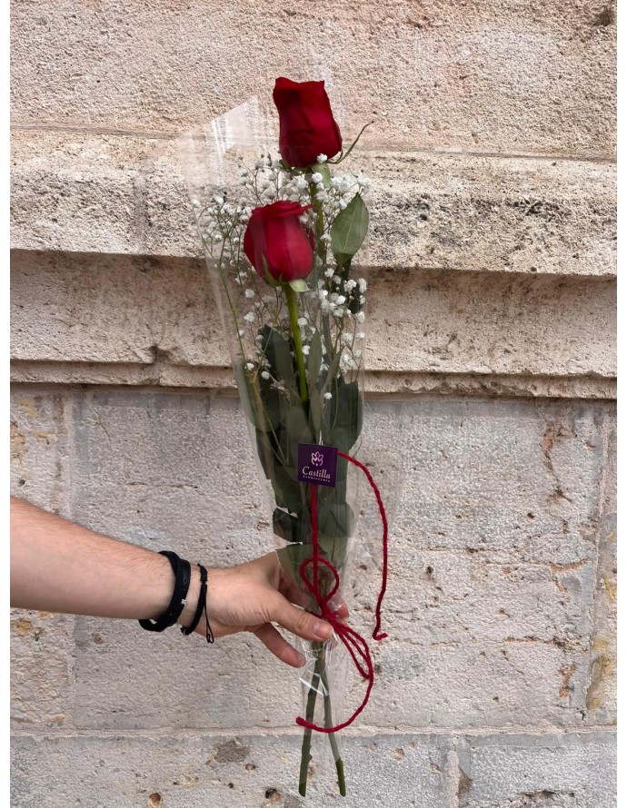 VÍNCULO DE 2 ROSAS ROJAS