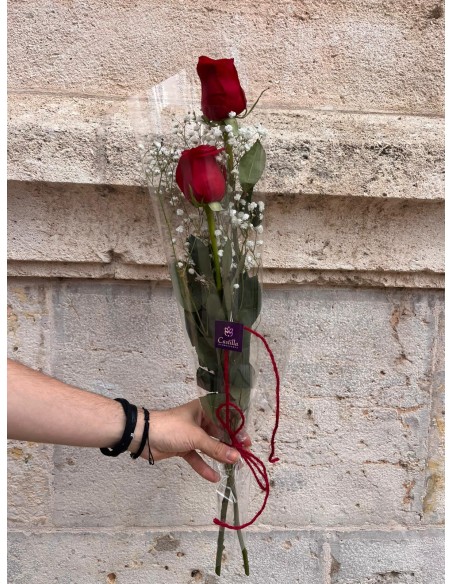 VÍNCULO DE 2 ROSAS ROJAS