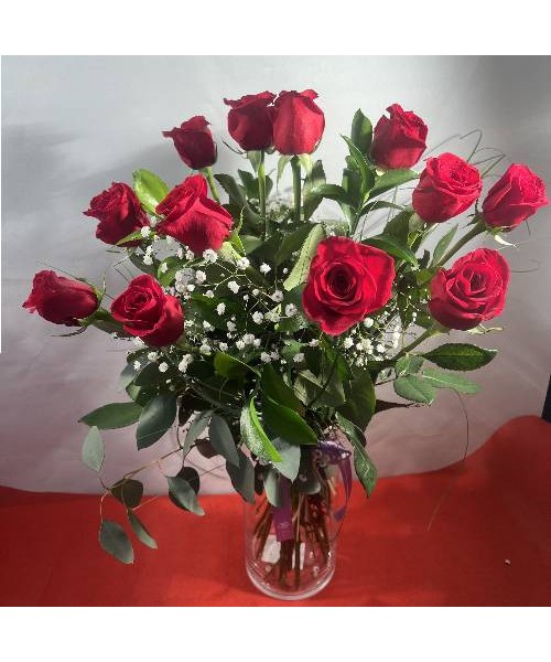 Ramo 12 rosas 70 cm