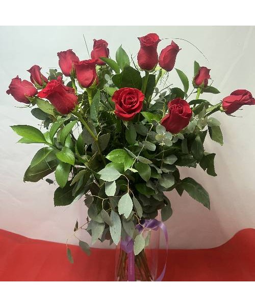 Ramo 12 rosas 80 cm