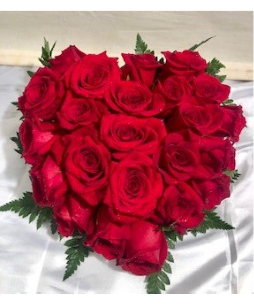 Rosas corazón de rosas
